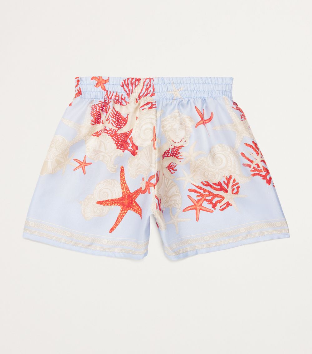 Young Versace Versace Kids Silk Sea Print Shorts (9-36 Months)