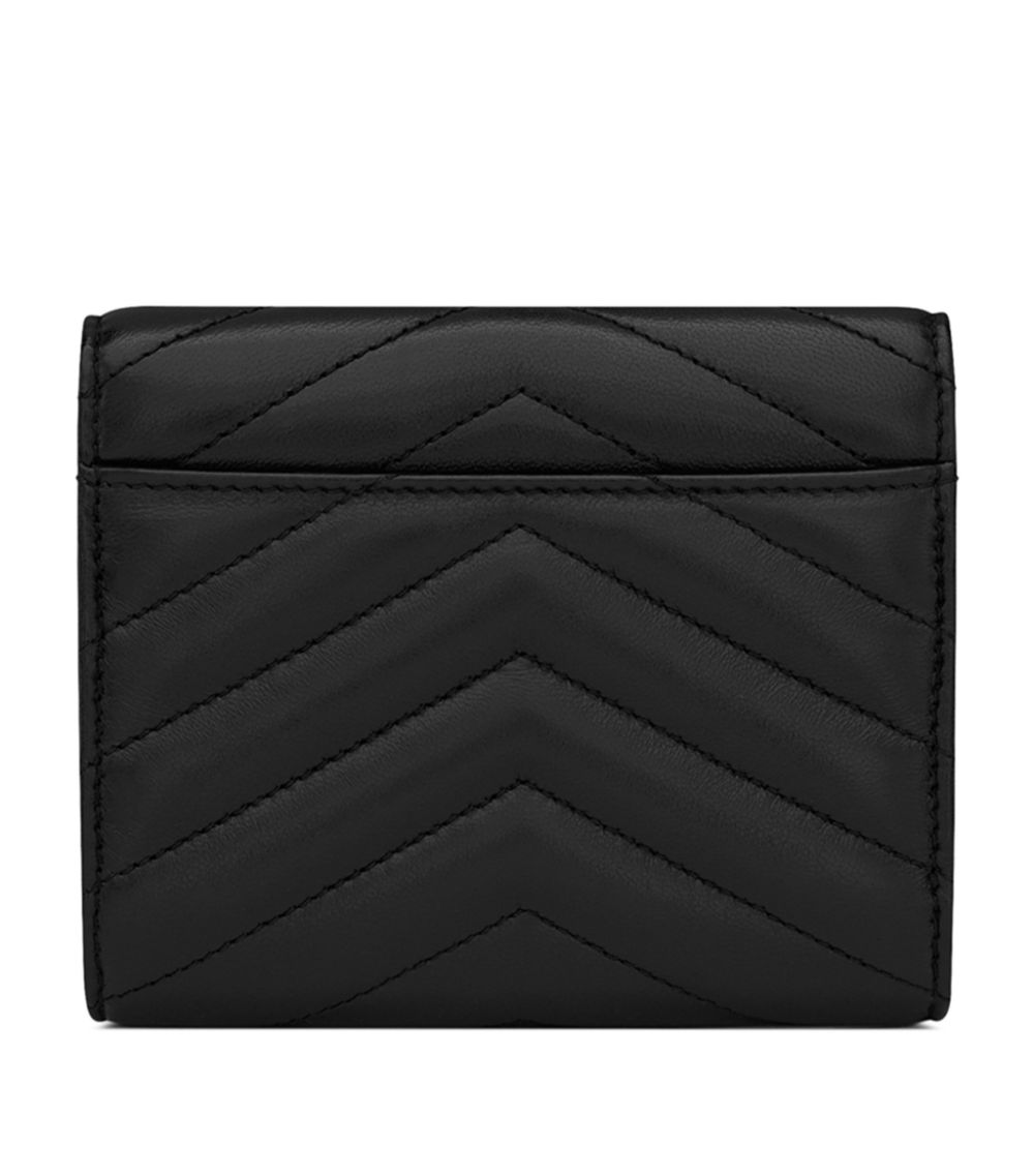 Saint Laurent Saint Laurent Monogram Metalassé Trifold Wallet