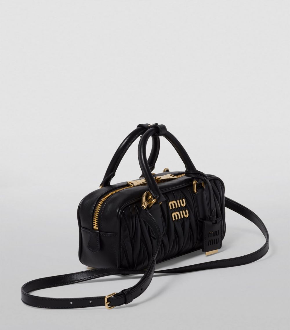 Miu Miu Miu Miu Small Matelassé Leather Arcadie Top-Handle Bag