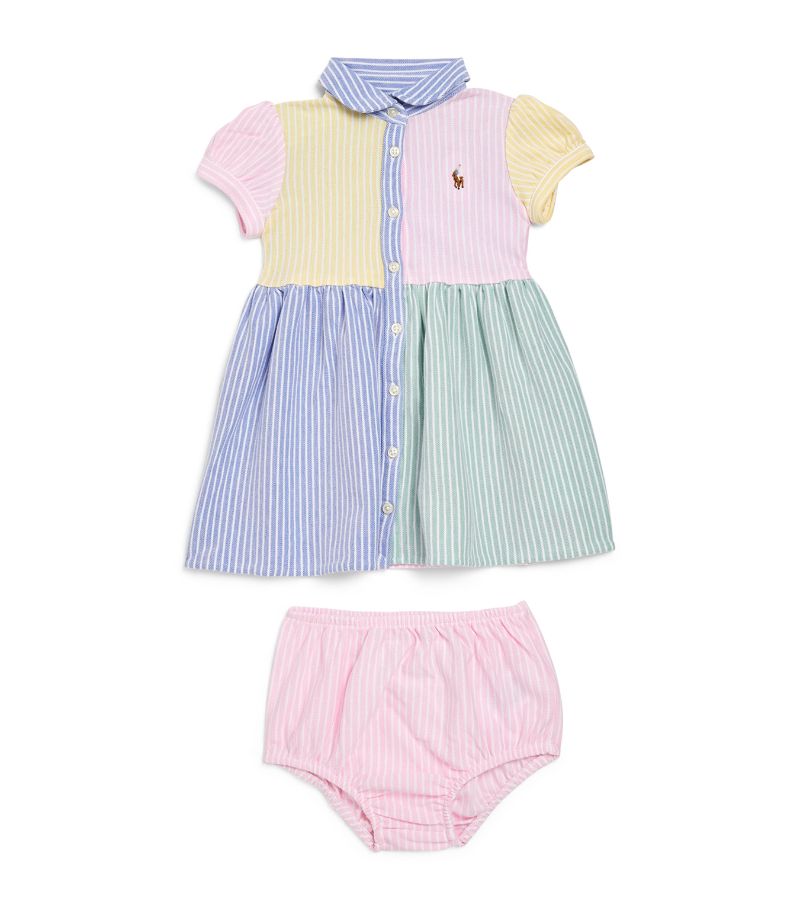 Ralph Lauren Kids Ralph Lauren Kids Colour Block Short-Sleeve Dress (3-24 Months)