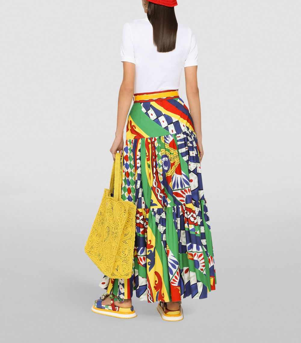 Dolce & Gabbana Dolce & Gabbana Cotton Carretto-Print Skirt