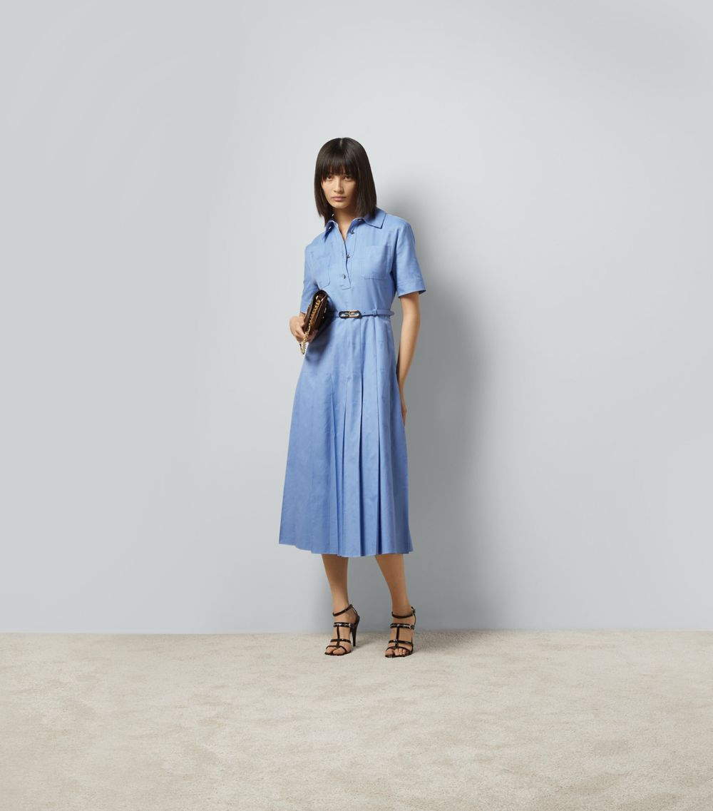 Gucci Gucci Oxford Cotton Midi Dress