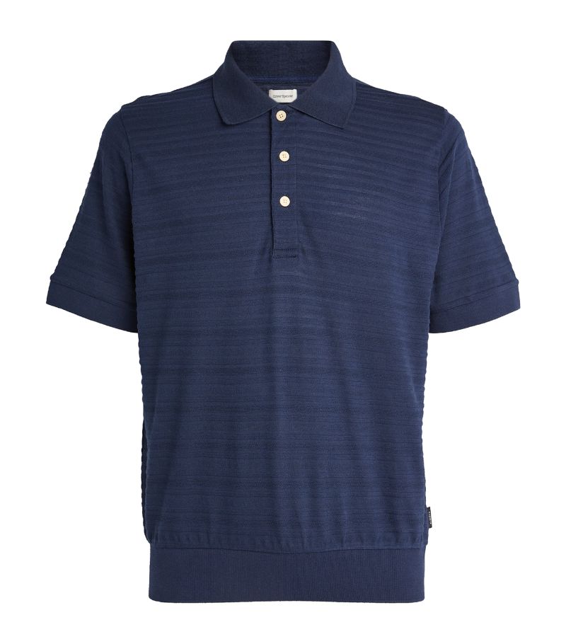 Oliver Spencer Oliver Spencer Rib-Knit Glendale Polo Shirt