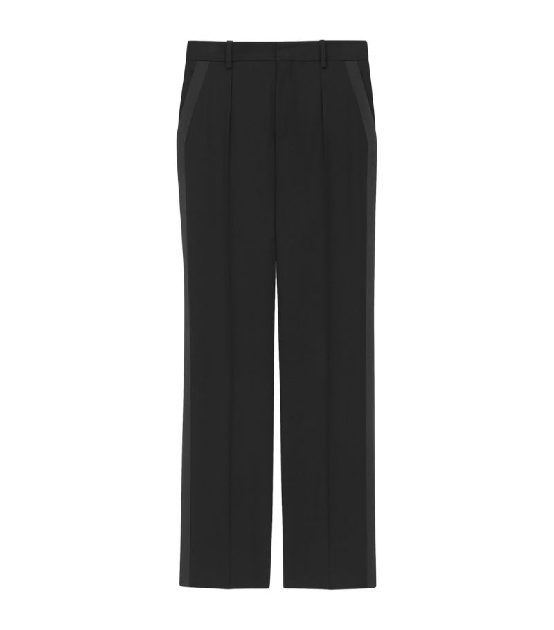 Saint Laurent Saint Laurent Wool Straight Tailored Trousers