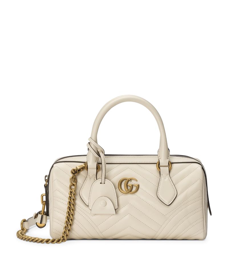 Gucci Gucci Small Leather Marmont Top-Handle Bag