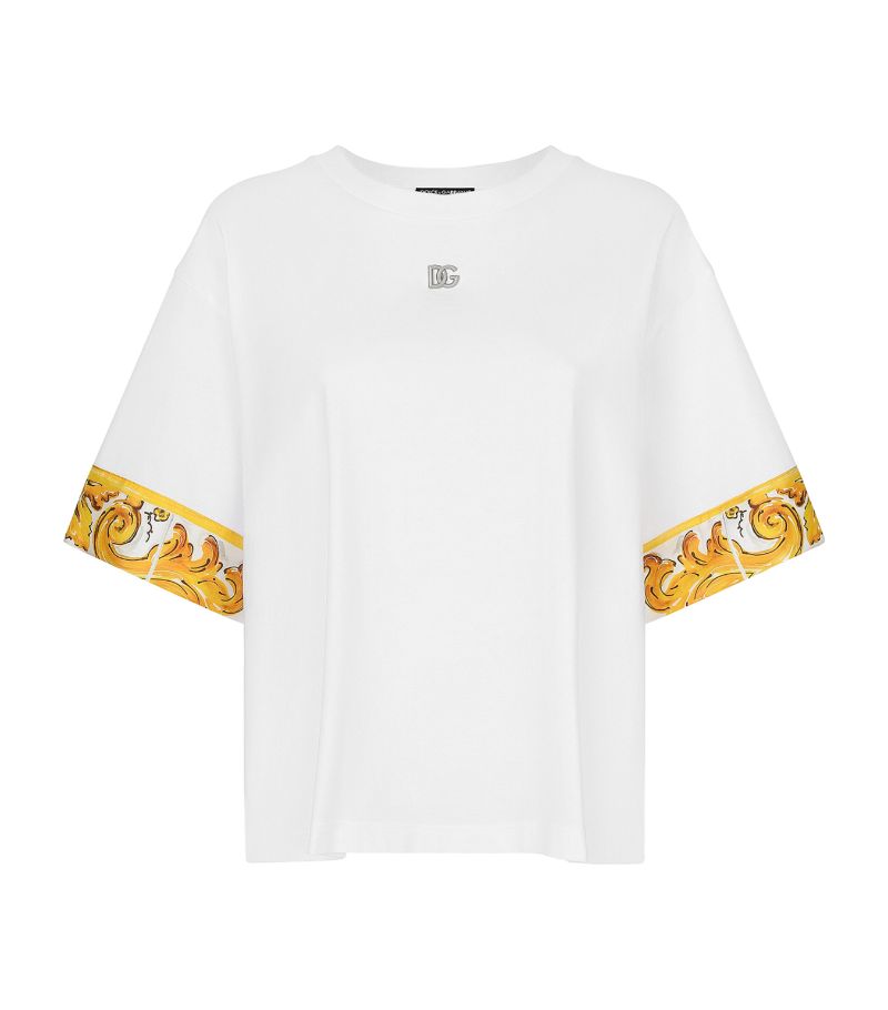 Dolce & Gabbana Dolce & Gabbana Majolica-Trim T-Shirt