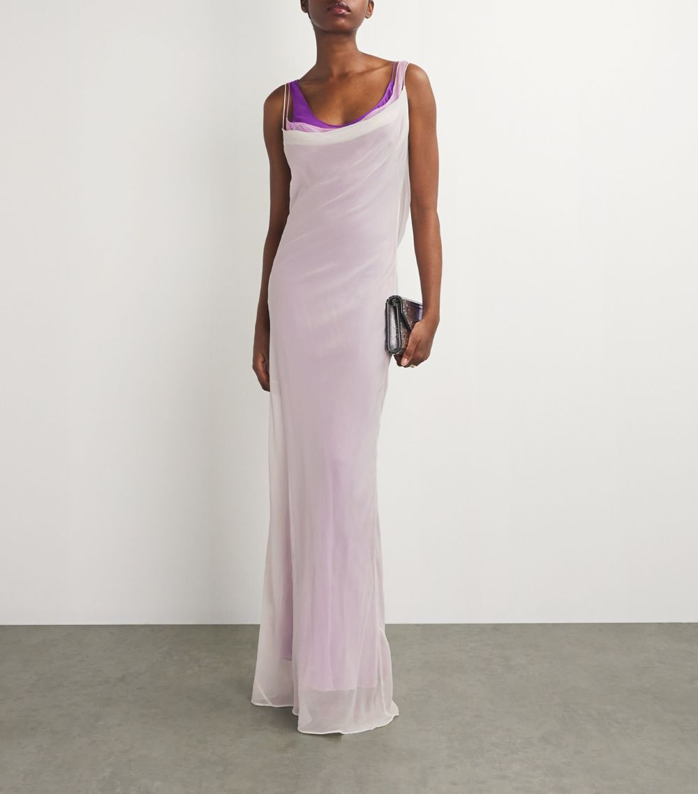 Christopher Esber Christopher Esber Tri-Layer Maxi Dress