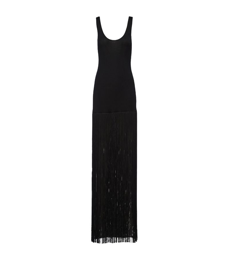 Prada Prada Fringed Maxi Dress