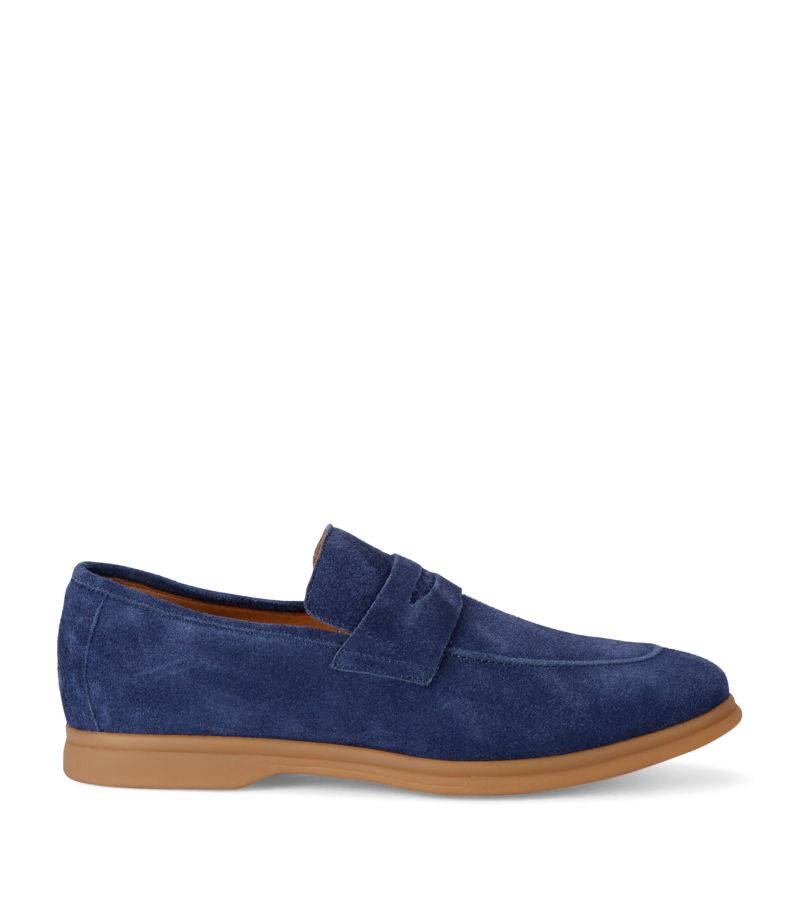 Eleventy Eleventy Suede Penny Loafers