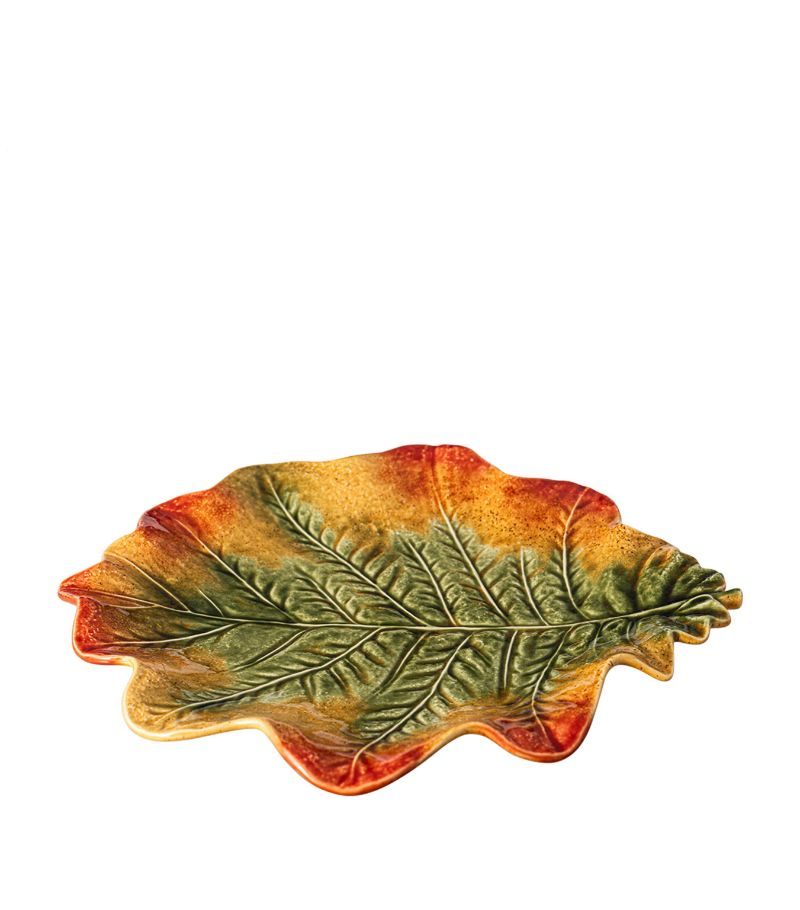 Bordallo Pinheiro Bordallo Pinheiro Set Of 2 Leaf Charger Serving Plates (40Cm)