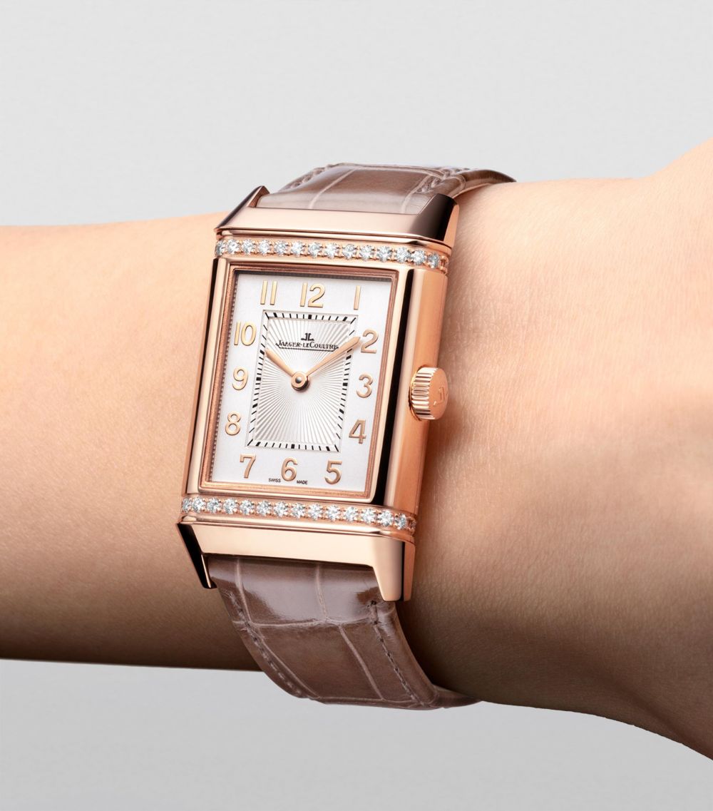 Jaeger-Lecoultre Jaeger-Lecoultre Pink Gold And Diamond Reverso Classic Duetto Watch 24.4Mm