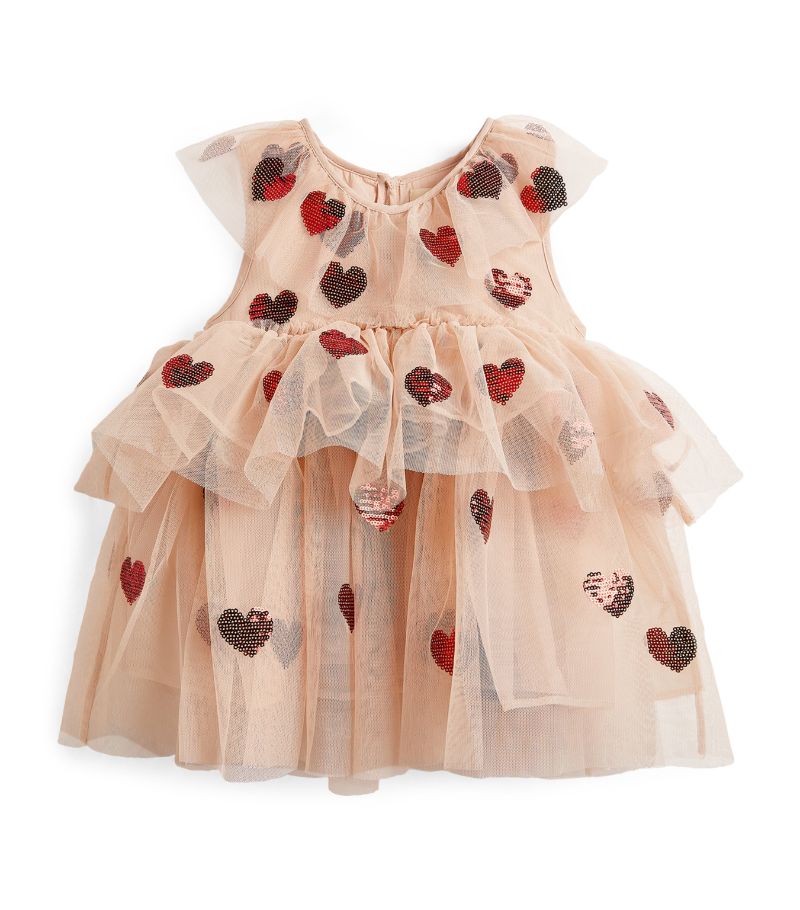 Konges Sløjd Konges Sløjd Tulle Sequinned-Heart Party Dress (9-48 Months)