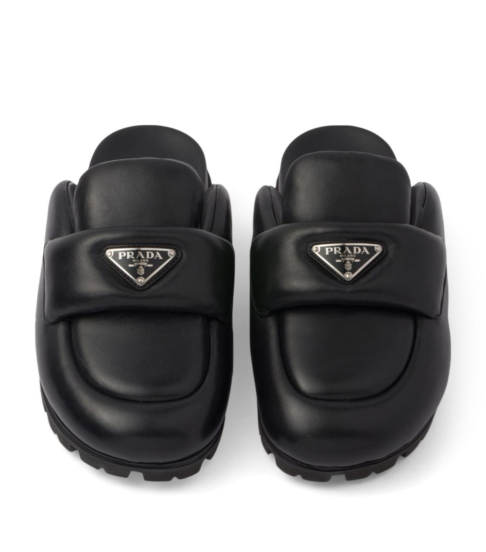 Prada Prada Padded Leather Mules