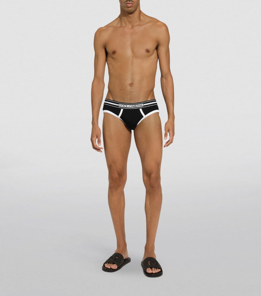 Dolce & Gabbana Dolce & Gabbana Stretch-Cotton Logo Briefs