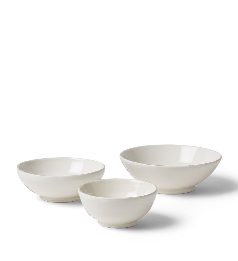 Brunello Cucinelli Brunello Cucinelli Set Of 3 Ceramic Tradition Bowls