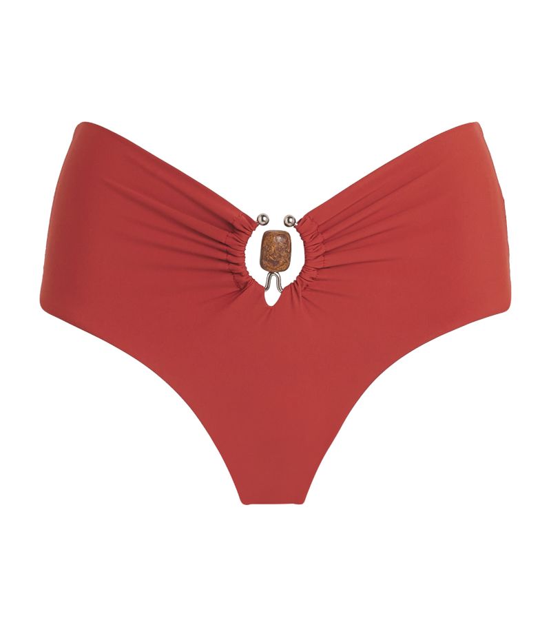 Christopher Esber Christopher Esber Ruched Prong Bikini Bottoms