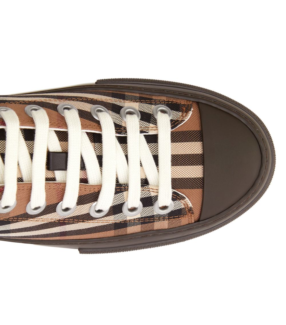 Burberry Burberry Cotton Vintage Check Sneakers