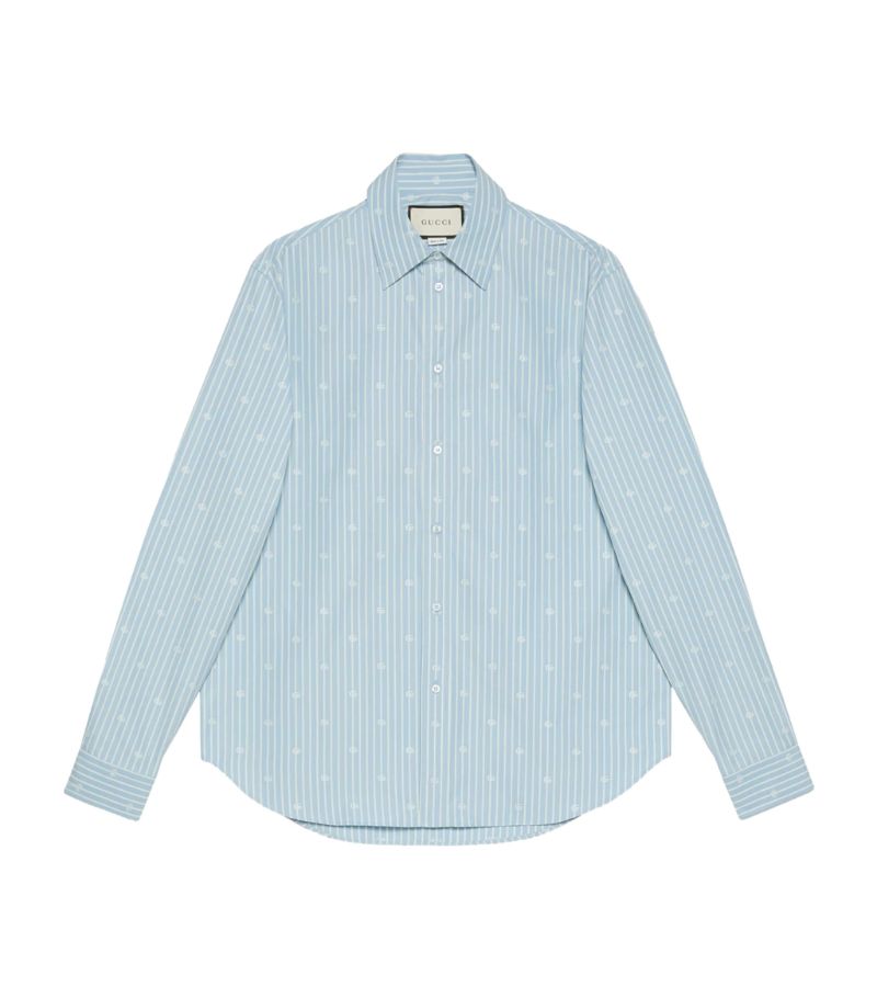 Gucci Gucci Striped Monogram Shirt