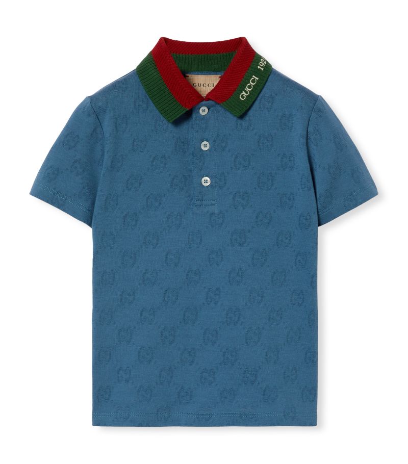 Gucci Gucci Kids Monogrammed Polo Shirt (4-12 Years)