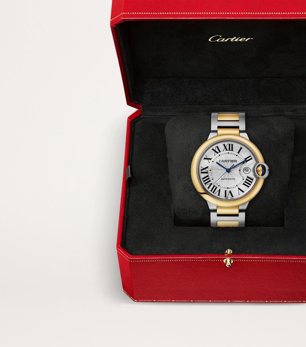 Cartier Cartier Yellow Gold And Stainless Steel Ballon Bleu De Cartier Watch 42Mm