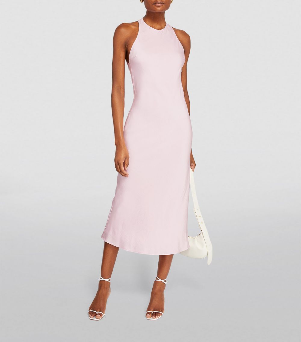  Claudie Pierlot Satin Midi Dress