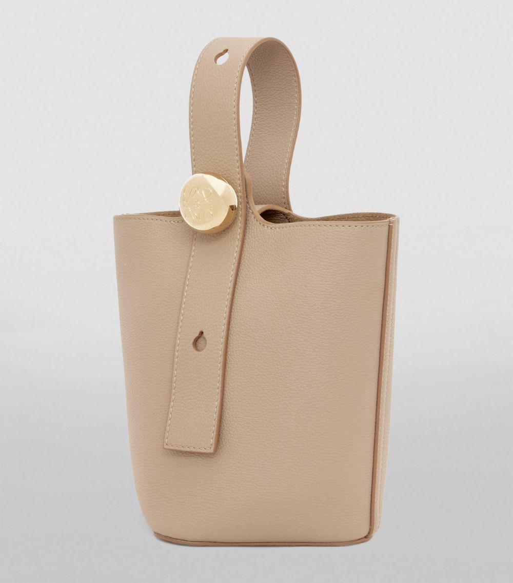 Loewe Loewe Mini Leather Pebble Bucket Bag