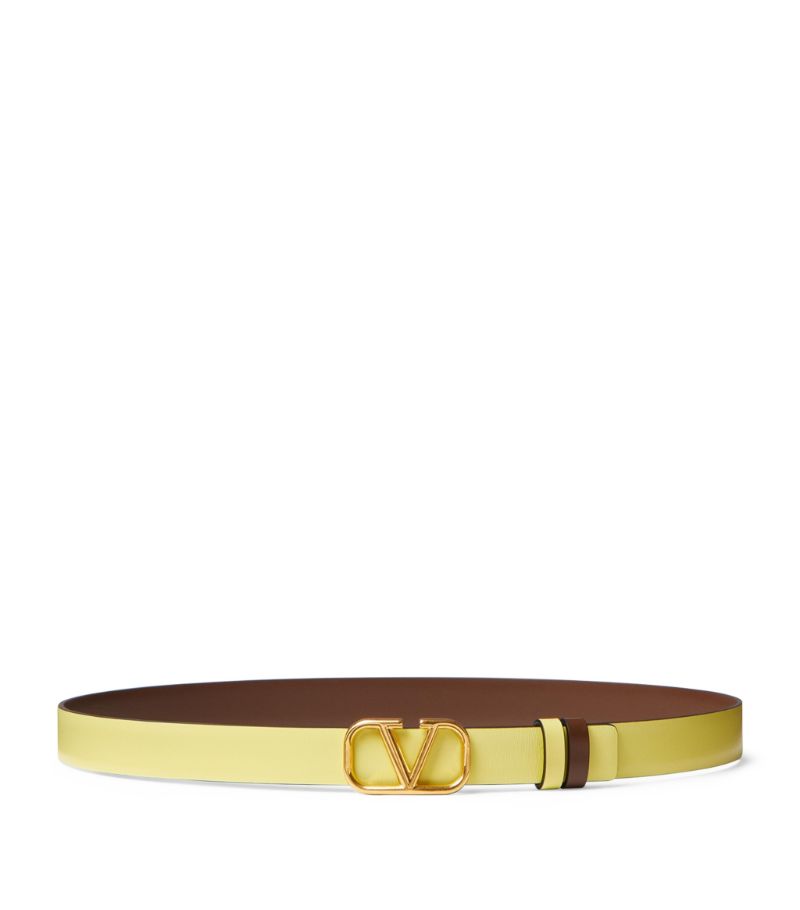 VALENTINO GARAVANI Valentino Garavani Leather Reversible Vlogo Belt