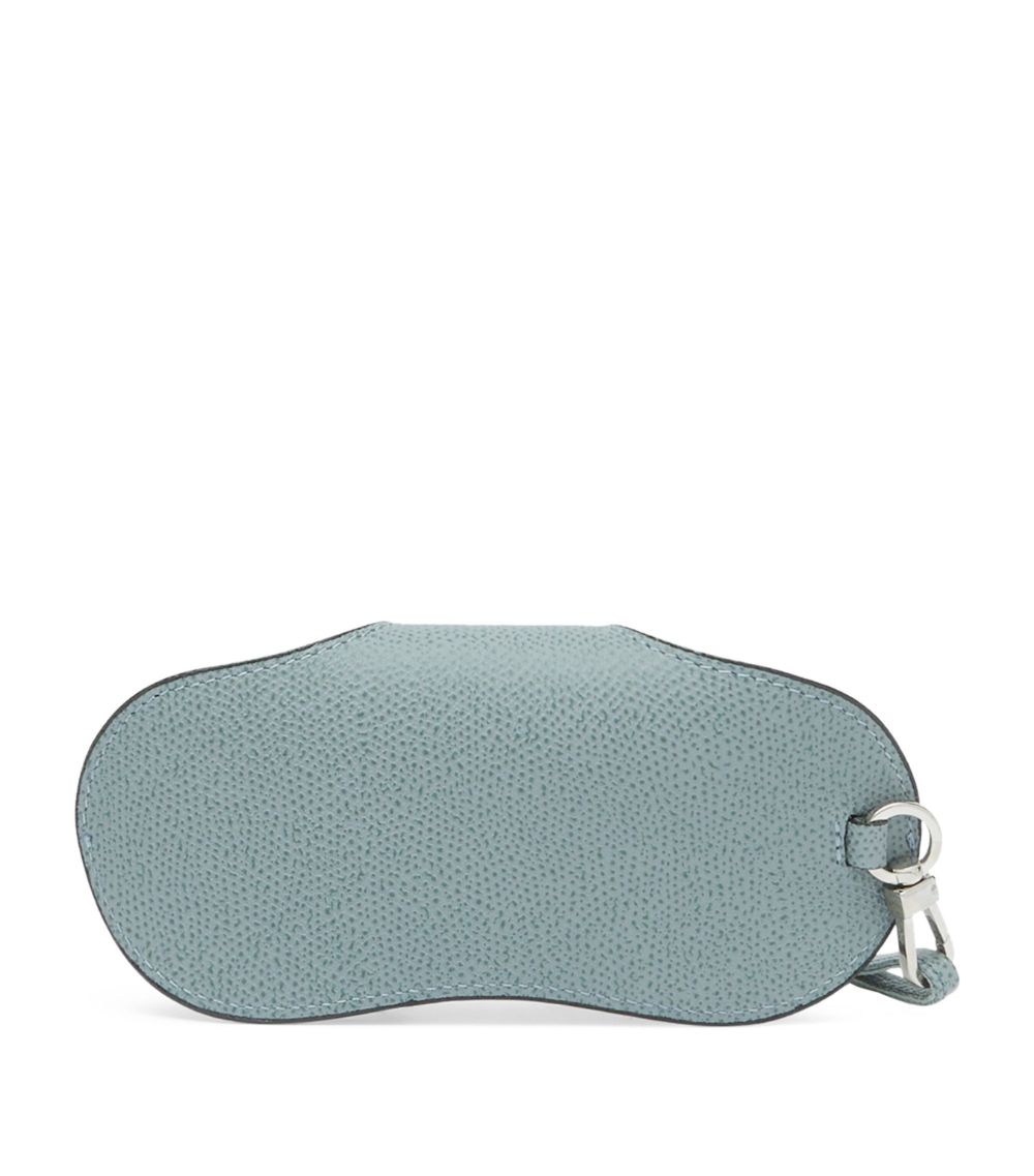 Valextra Valextra Leather Detachable-Lanyard Glasses Case