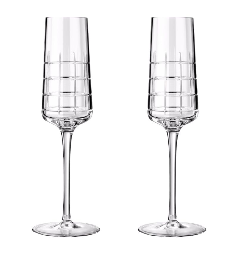 Christofle Christofle Set Of 2 Graphik Crystal Champagne Flutes (170Ml)