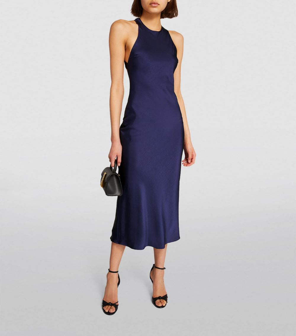  Claudie Pierlot Satin Midi Dress