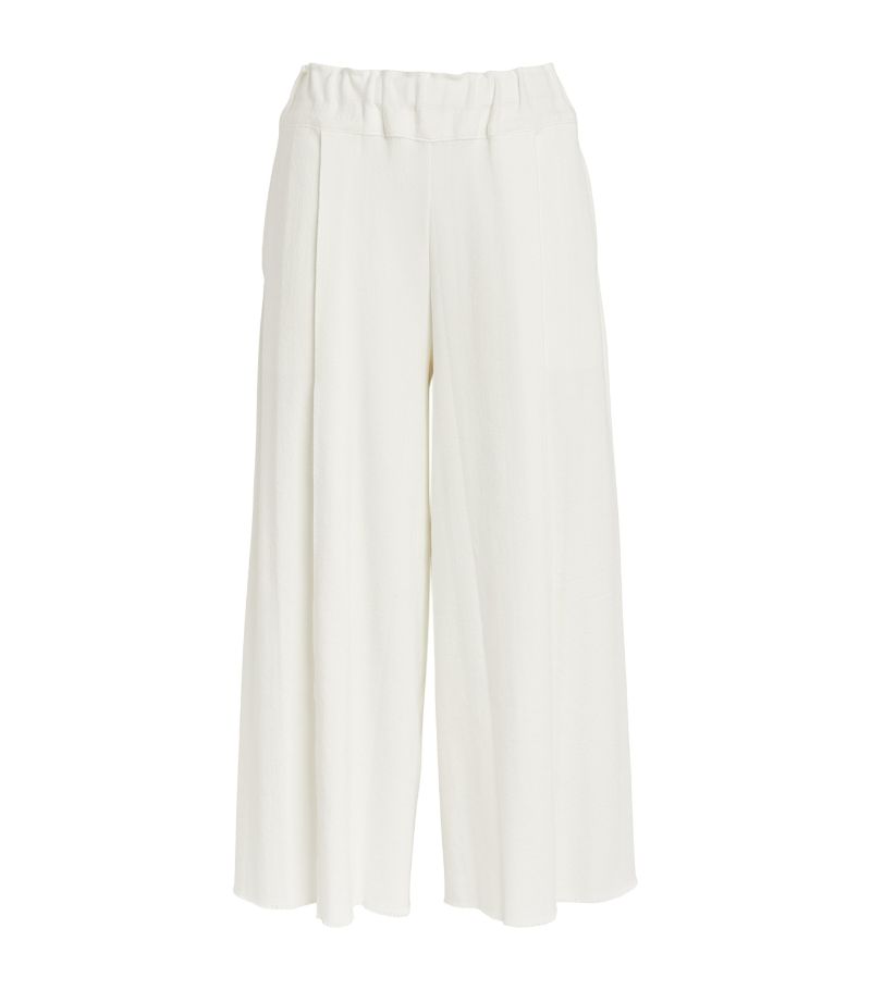 Issey Miyake Issey Miyake Cropped Campagne Wide-Leg Trousers