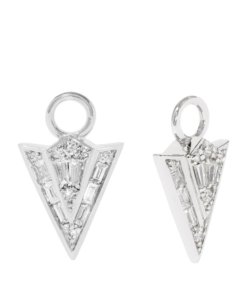 Annoushka Annoushka White Gold And Diamond Flight Arrow Earring Drops