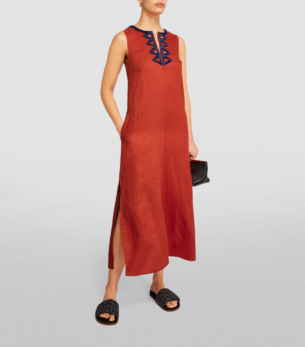 Max & Co. Max & Co. X Chufy Embroidered Dakar Maxi Dress