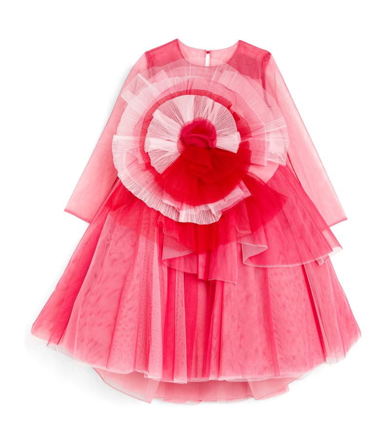 Marchesa Kids Couture MARCHESA KIDS COUTURE Tulle Oversized Flower Dress (6-16 Years)