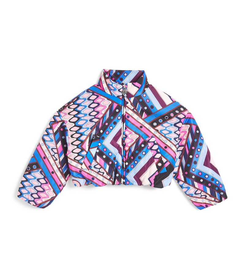 Pucci Junior Pucci Junior Vivara Print Puffer Jacket (12-14 Years)