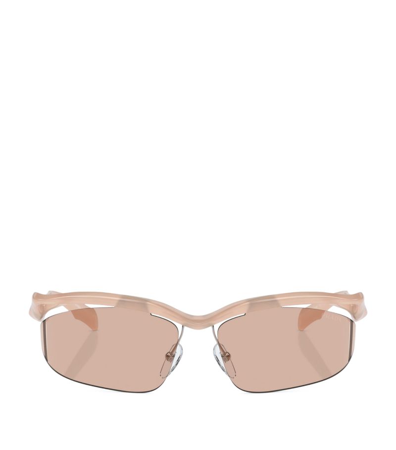 Prada Prada Sculptural Oval Runway Sunglasses