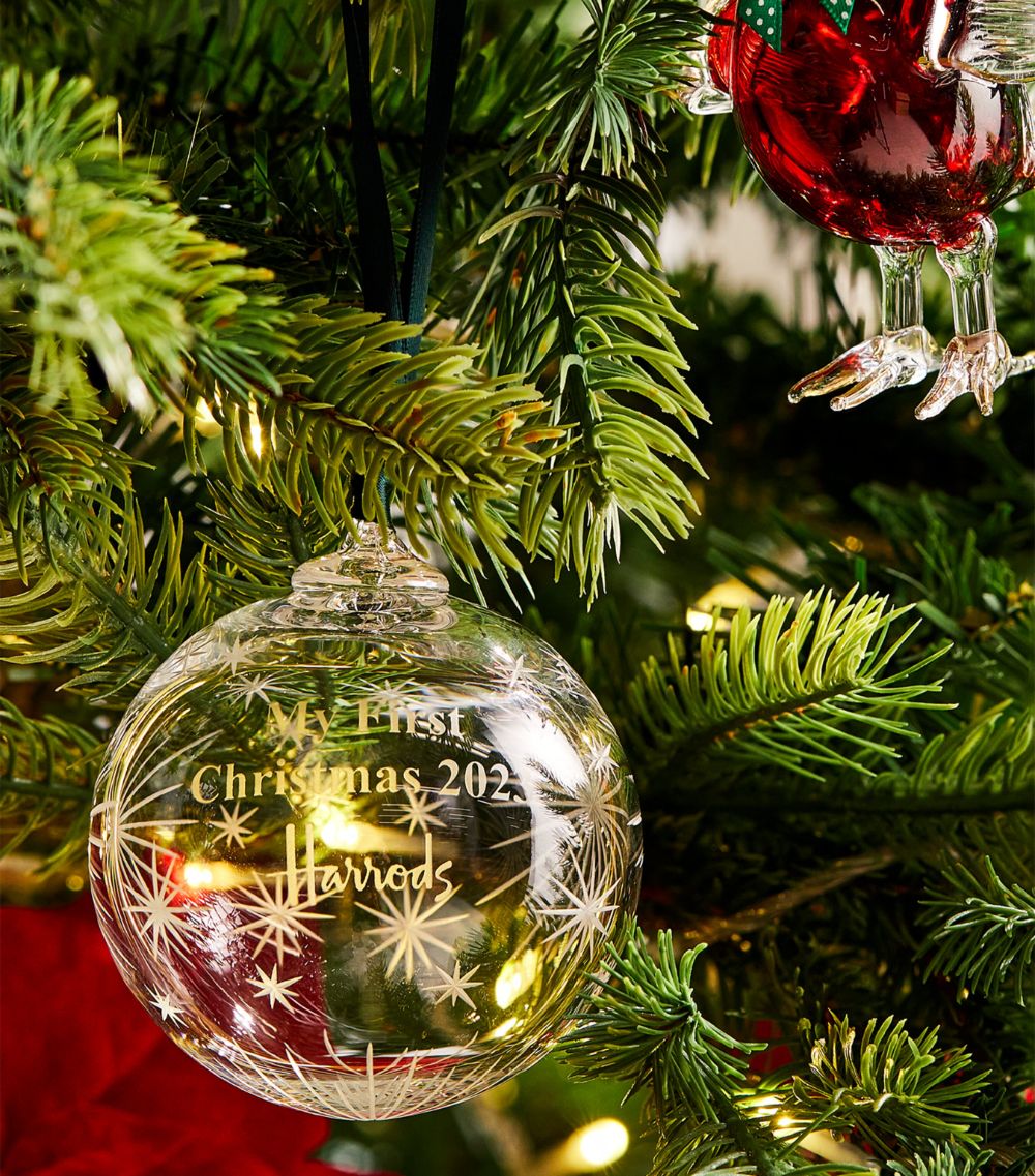 Harrods Harrods Crystal My First Christmas Bauble 2023