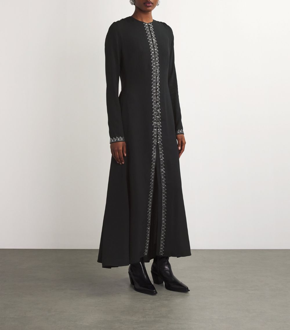 Rabanne Rabanne Embellished Cape Dress