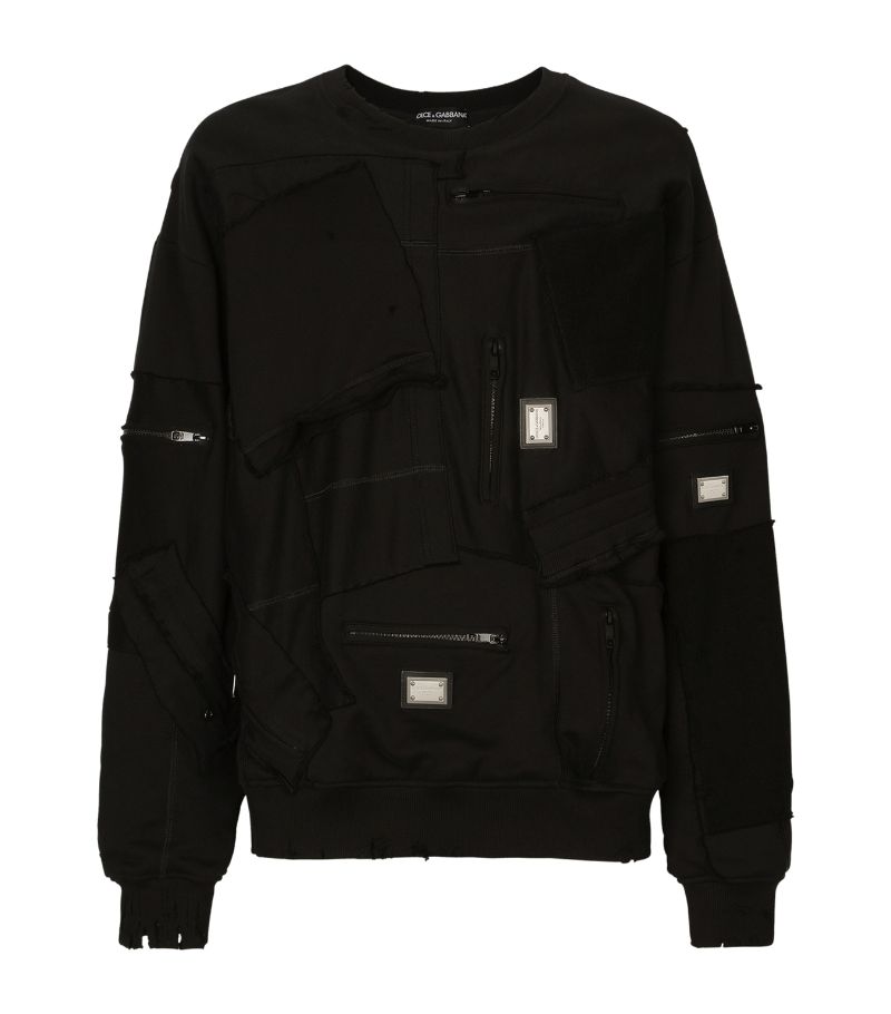 Dolce & Gabbana Dolce & Gabbana Cotton Patchwork Sweatshirt