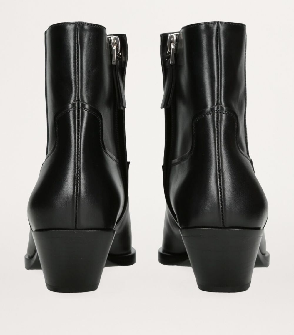 Givenchy Givenchy Leather Western Ankle Boots 40