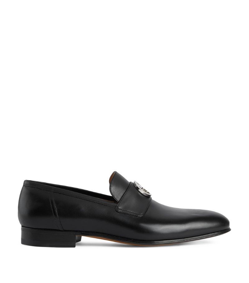 Gucci Gucci Leather Interlocking G Loafers