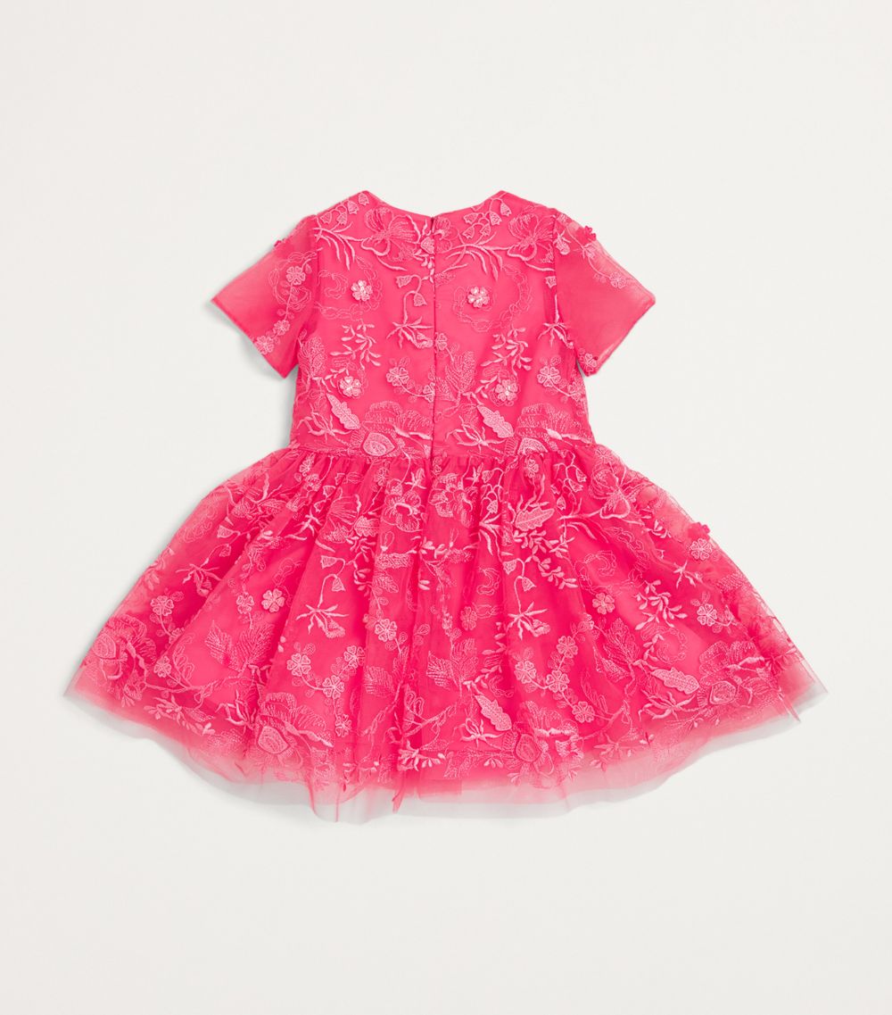 Elie Saab Junior Elie Saab Junior Tulle Embroidered Dress (4-10 Years)