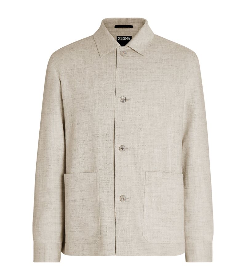 zegna Zegna Silk-Linen Chore Jacket