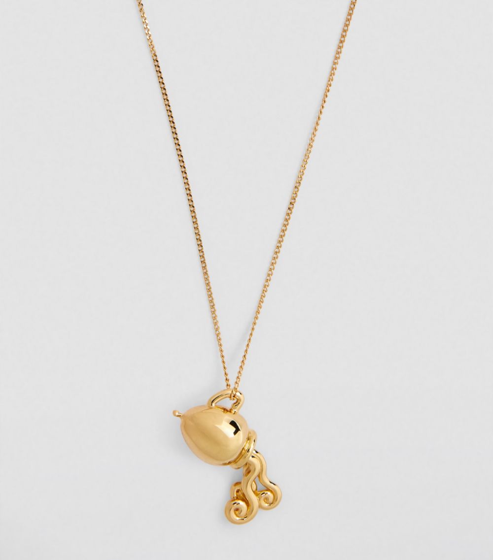 Completedworks Completedworks Gold-Plated Aquarius Zodiac Balloon Necklace