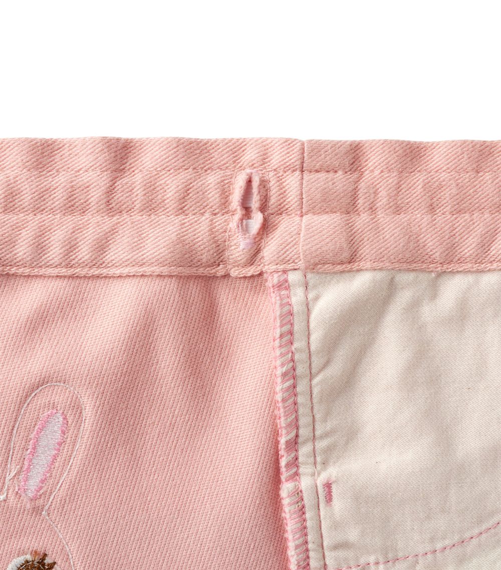 Miki House Miki House Embroidered Bunny Jeans (2-5 Years)