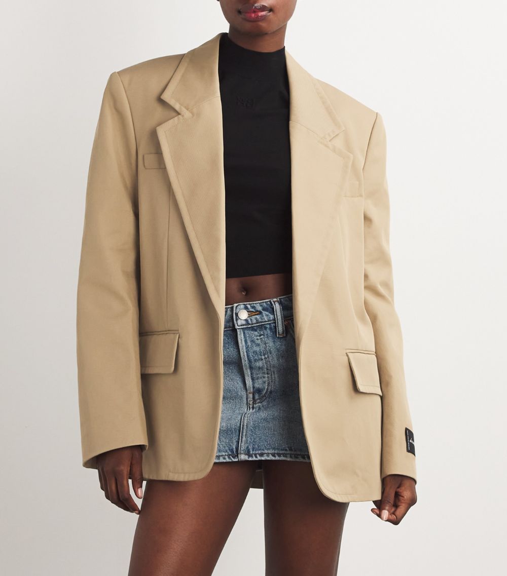 Alexander Wang Alexander Wang Cotton-Blend Oversized Blazer