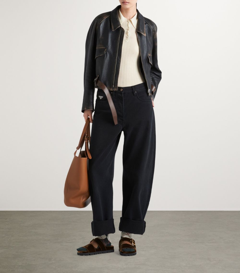 Prada Prada Garment-Dyed Relaxed Jeans