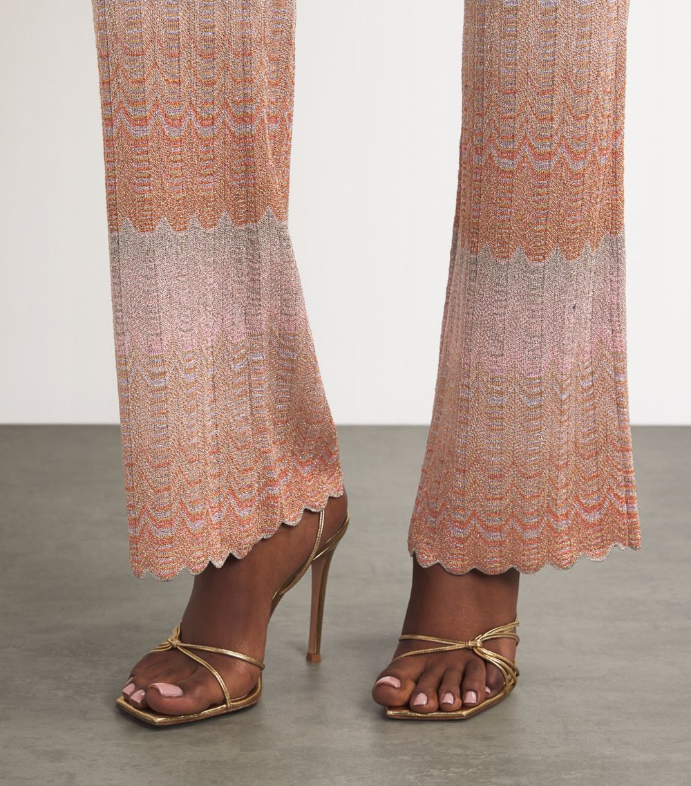 Missoni Missoni Metallic Zigzag Wide-Leg Trousers