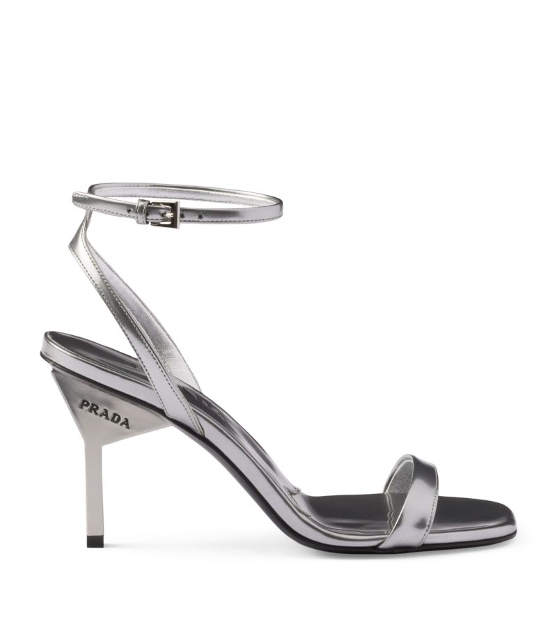 Prada Prada Leather Heeled Sandals 85