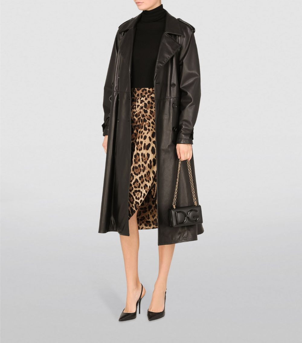 Dolce & Gabbana Dolce & Gabbana Lambskin Trench Coat